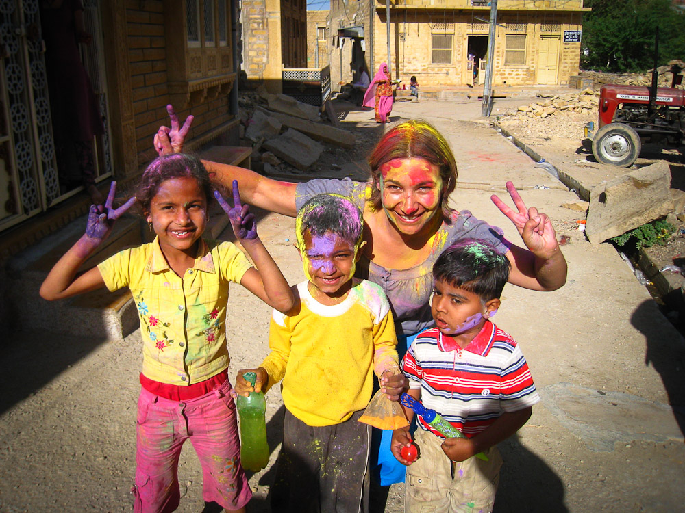 Fêter Holi en Inde - Jaisalmer