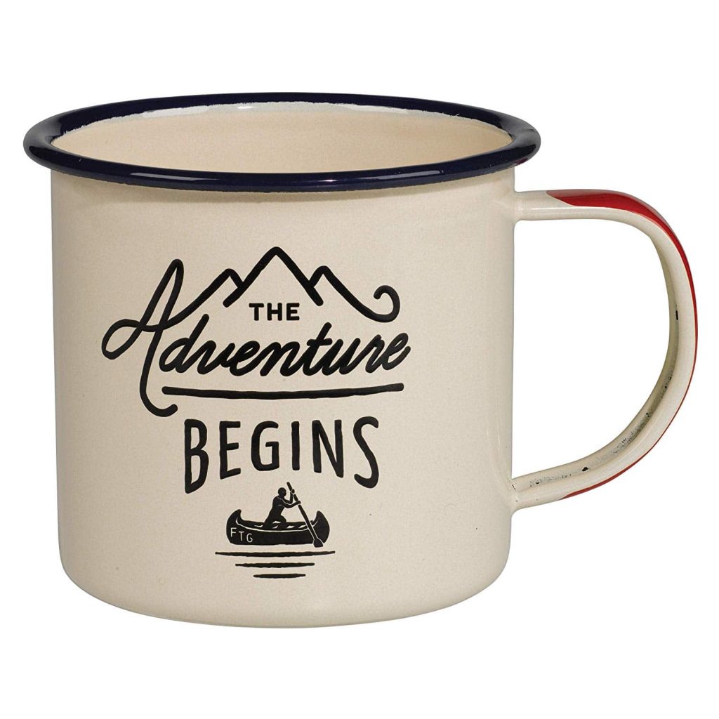 Tasse en acier pour voyageur aventurier
