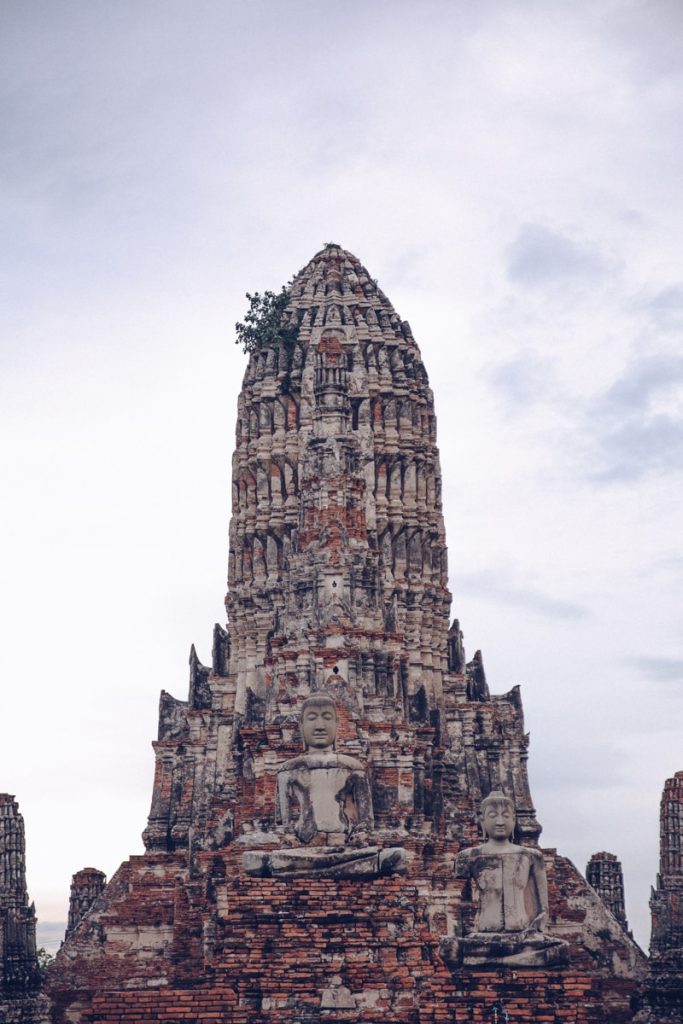 Le chedi du Wat Chai Watthanaram dans le site archéologique d'Ayutthaya