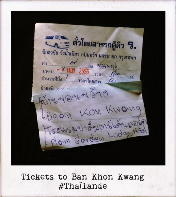 Tickets to Khao Yai