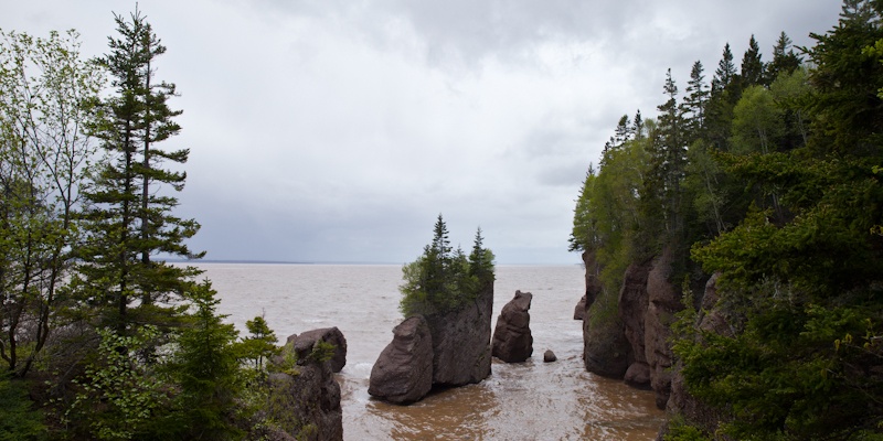 Hopewell Rocks Maree haute Nouveau Brunswick