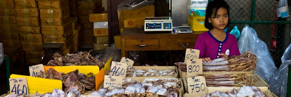 La petite marchande de poissons séchés