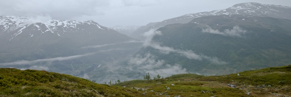 Norvège Myrkdalen au dessus des nuages 2