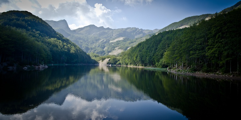 Randonner en Italie Le lac du refuge Lagoni