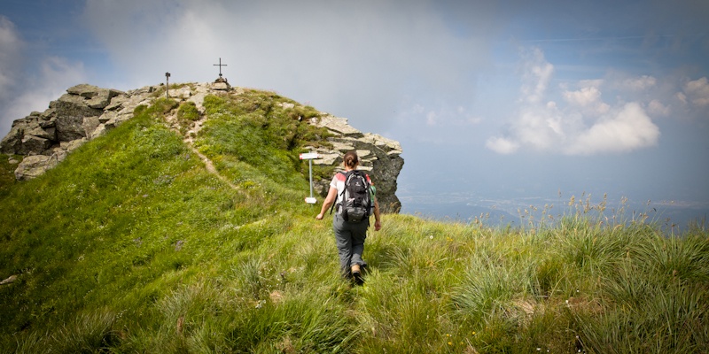 Randonner en Italie Arrivée au monte matto