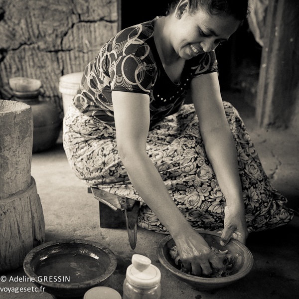 Sourire du Sri Lanka - préparation de la salade