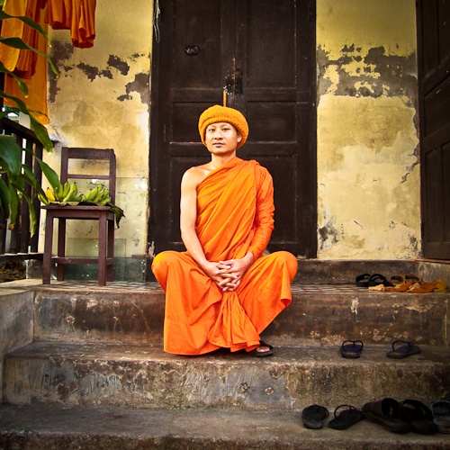 Chiang Mai – Moine du Wat Phra Singh