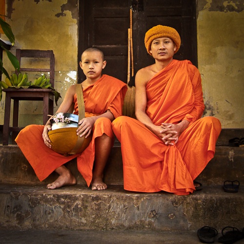 Moine Chiang Mai - Novice du Wat Phra Singh