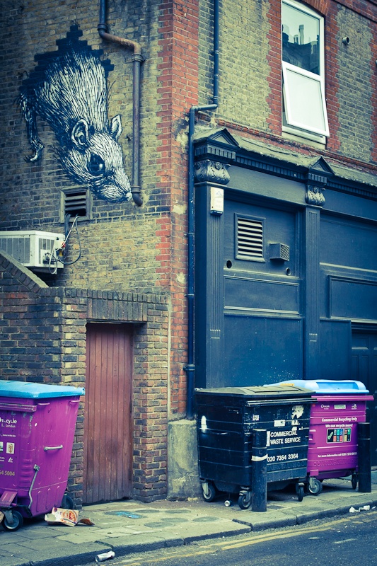 Street art a Londres - la souris