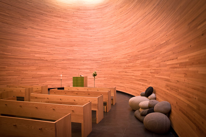 trek urbain à Helsinki - la chapelle du silence