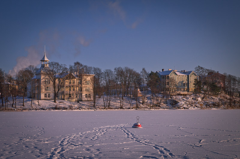 10 vues sur Helsinki - lac gelé