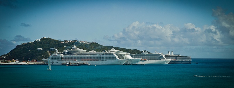 Croisiere MSC Musica caraibes - Dans le port de Saint Martin