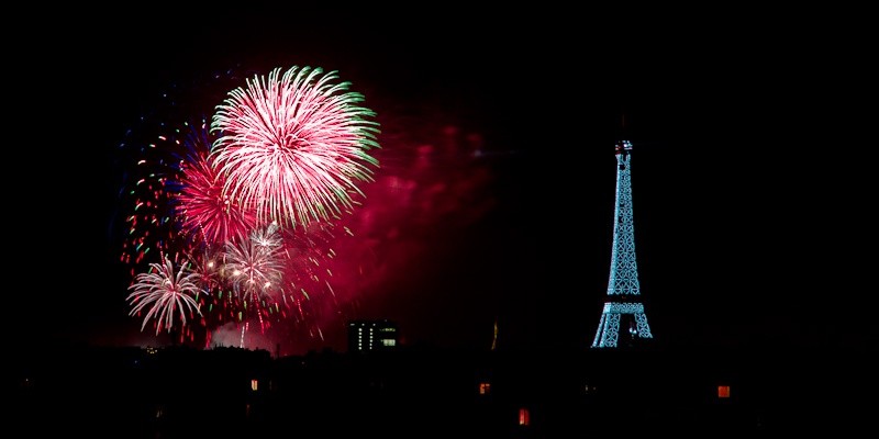 Feu d'artifice sur la Tour Eiffel - Paris