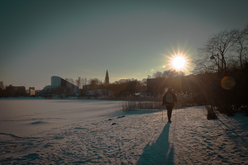 trek urabin a Helsinki - Au parc