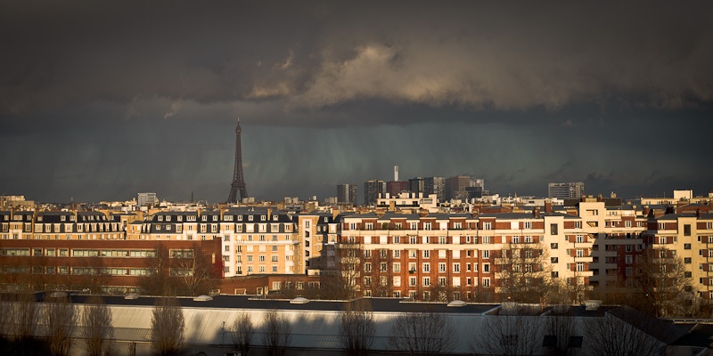 Orage sur la Tour Eiffel - Paris