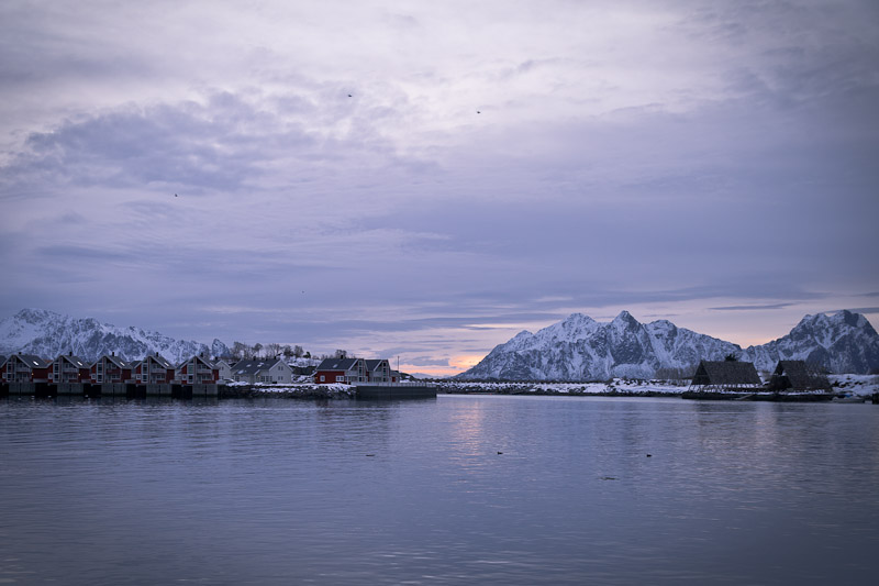 Norvege Safari des mers lofoten - Lever de soleil sur svolvaer