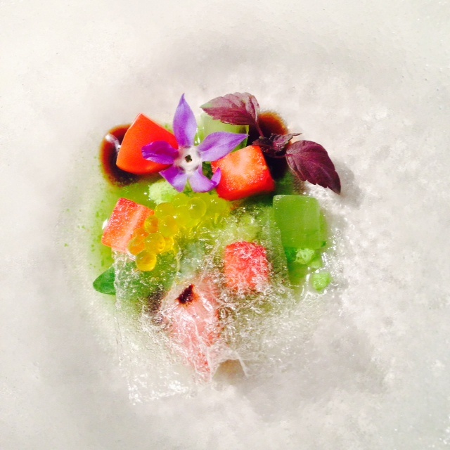 route gastronomique en catalogne - gaspacho revisité restaurant l'o