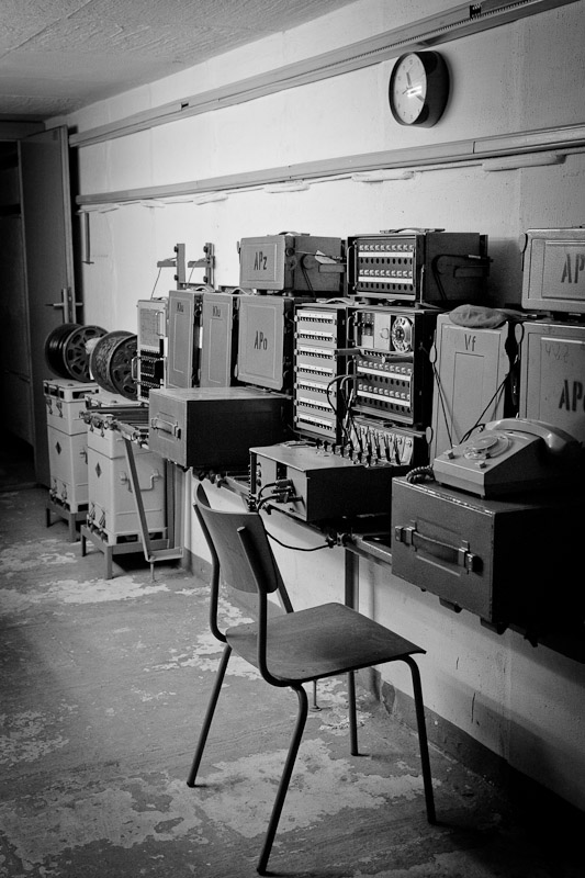 Visiter un bunker - Salle des transmissions