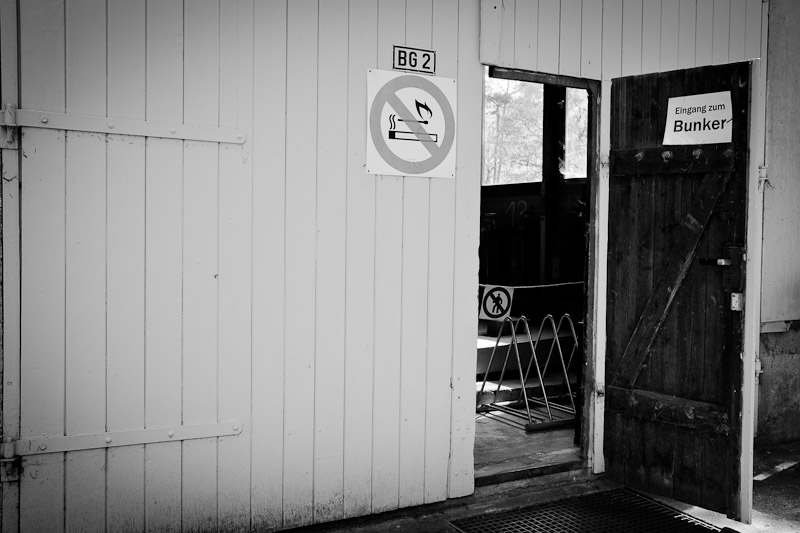 Visiter un bunker a leipzig - eingang zum bunker