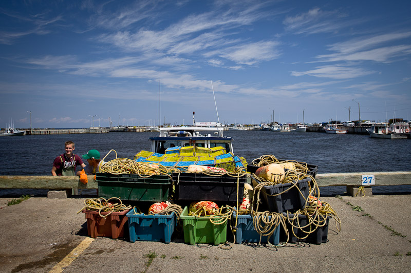 Nouveau Brunswick - Dans le port d'escuminiac