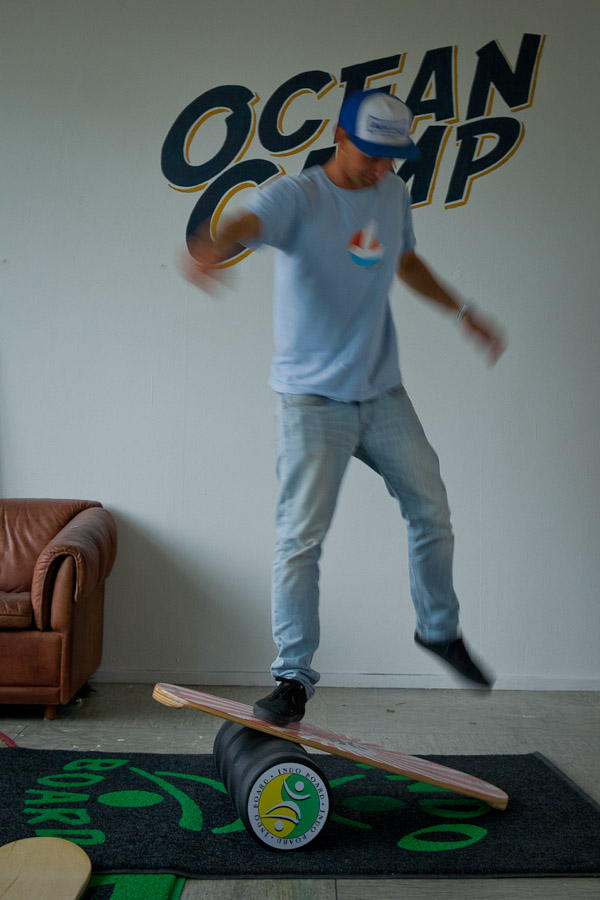 Surfer en Allemagne - Angelo sur la planche