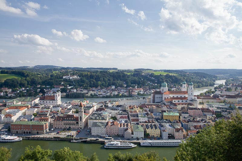 Voyage en Baviere - Passau vue de la forteresse