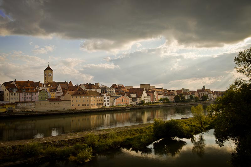 Voyage en Baviere - Ratisbonne reflet dans le danube