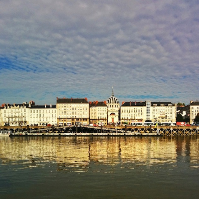 Nantes vue de l'ile aux machines