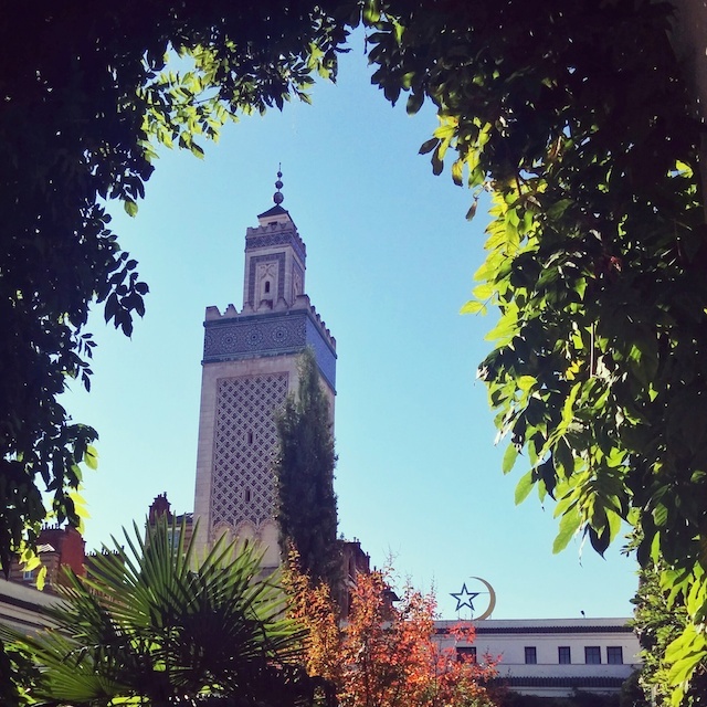 voyager en france - minaret de la mosquee de paris