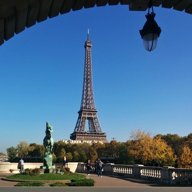 Patwork photo- tour eiffel vue du pont de bir hakeim