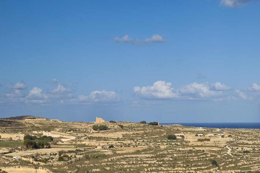 les campagnes de Gozo Malte