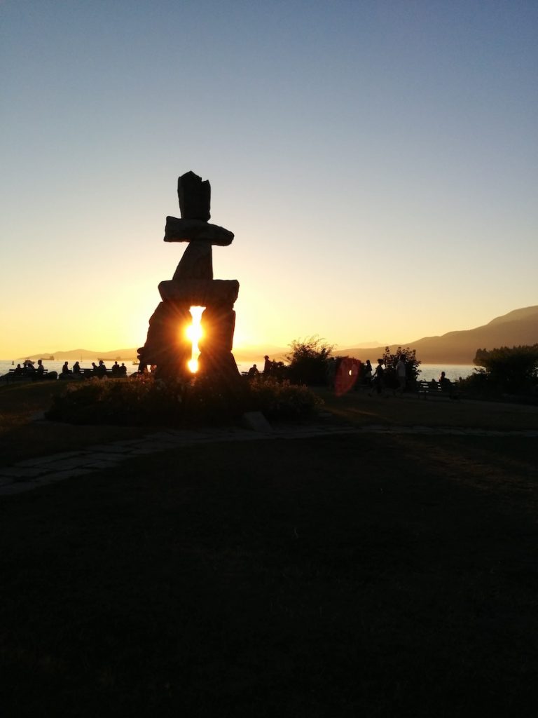 Inukshuk Vancouver sur english Bay