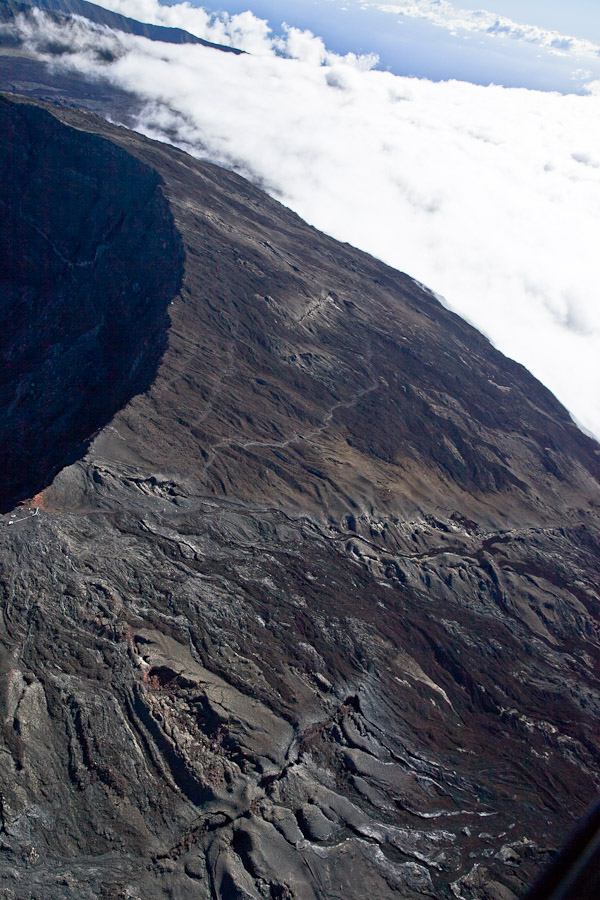 La Réunion vue du ciel – Coulée de lave 2