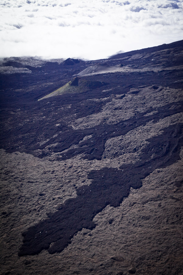 La Réunion vue du ciel – Coulée de lave