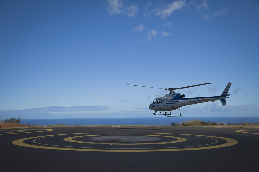 La réunion vue du ciel – l&rsquo;hélicoptère