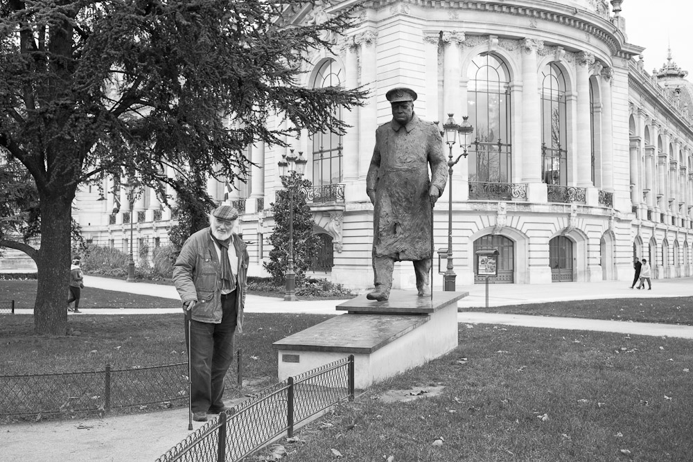Statue de winston Churchill Petit Palais