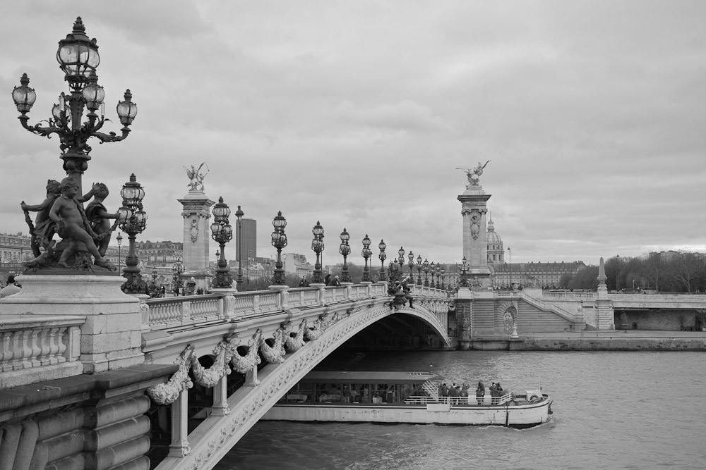 Paris en noir et blanc – Pont Alexandre III