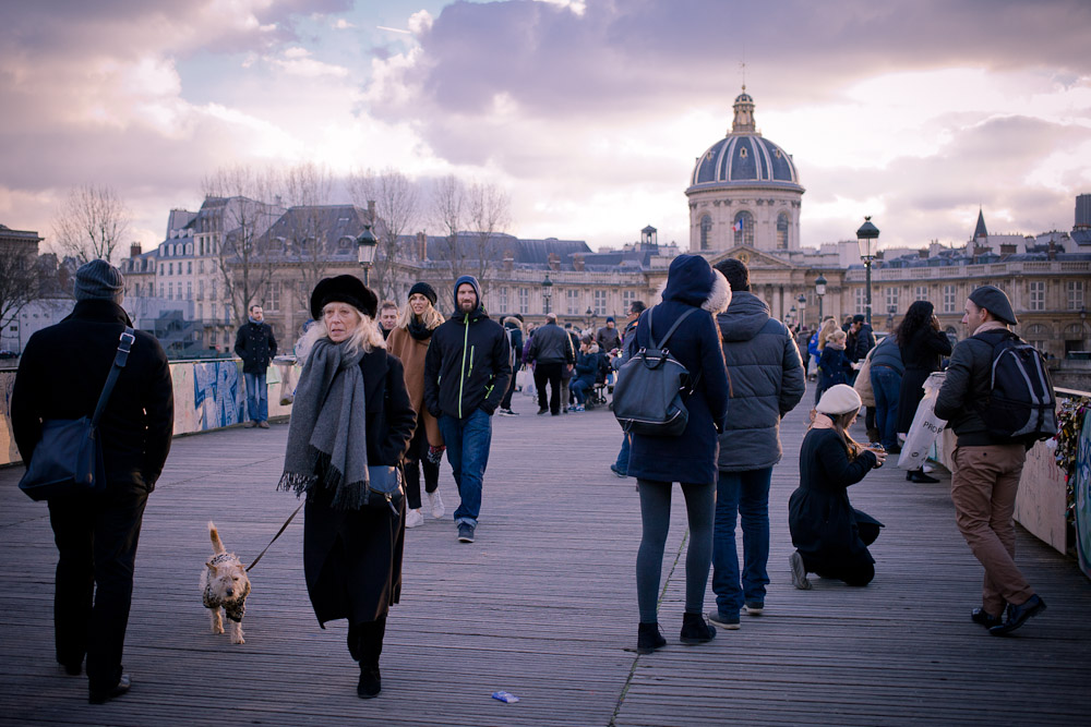 so chic sur le pont des arts