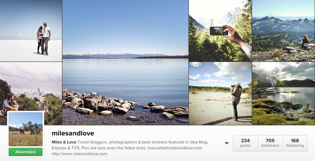 instagramer voyage miles and love