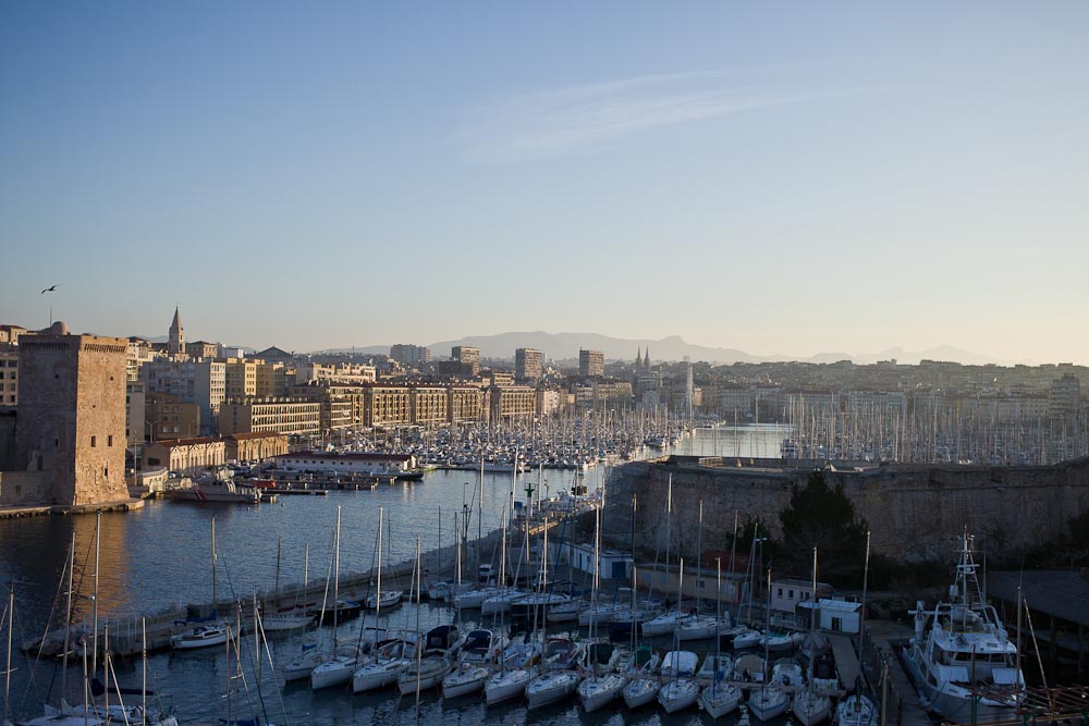 Lever de soleil sur Marseille depuis le sofitel