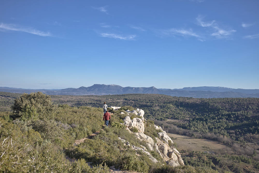 Vue sur la provence de puis le belvédère de cezanne