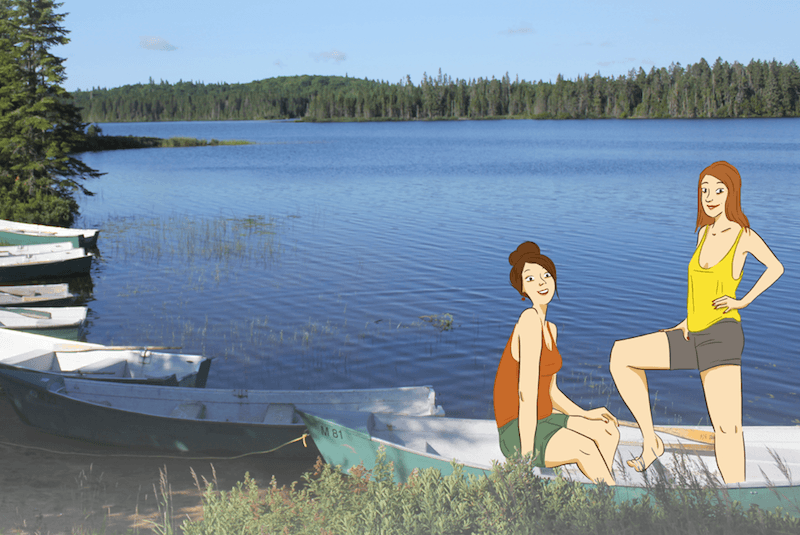 Aude Mermilliot – Illustation la fille voyage