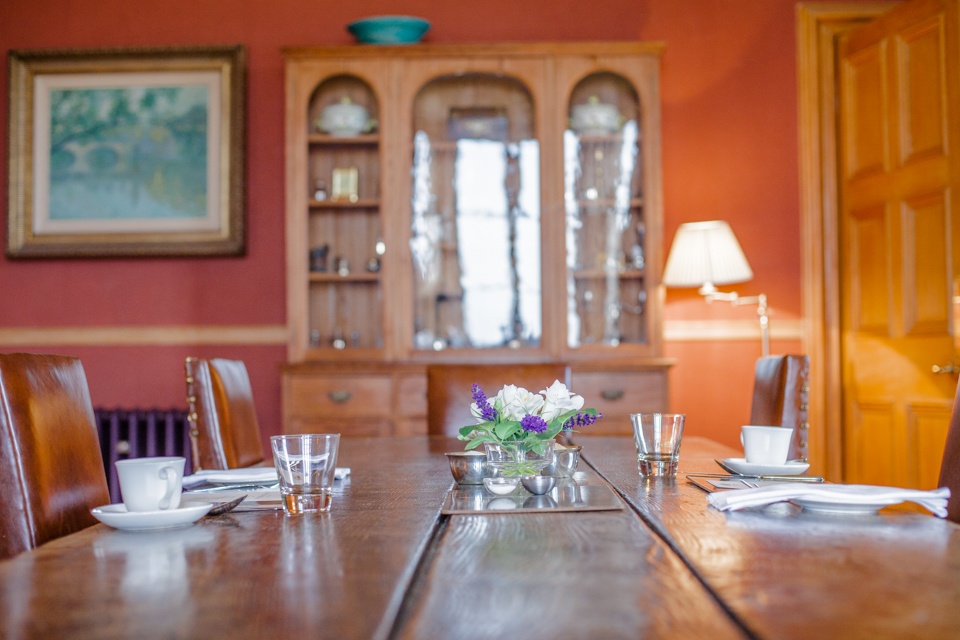 Chateau en Ecosse – salle à manger du chateau glengorm