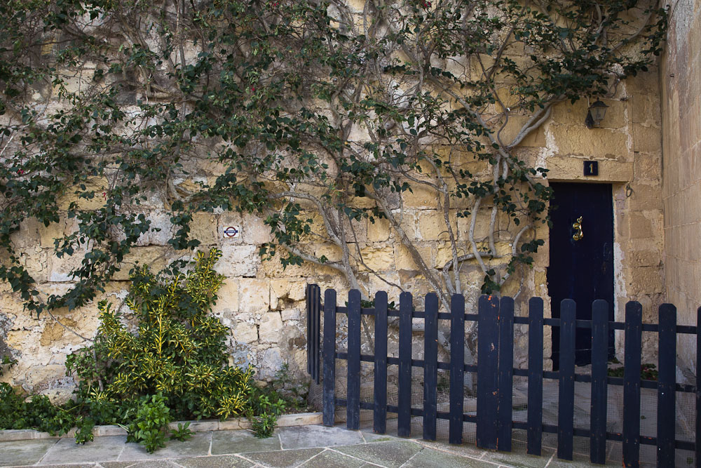 Mdina porte bleue