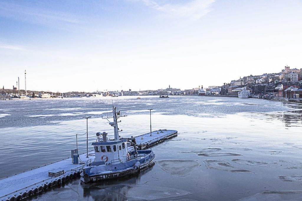 Par températures extrême, même les bateaux gèlent