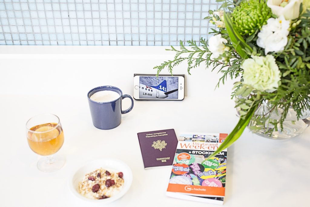 Petit déjeuner au loung de la compagnie SAS à Paris