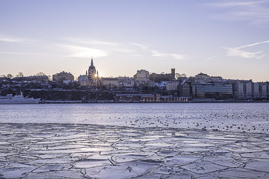 Coucher de soleil sur Sainte Catherine SOFO Stockholm