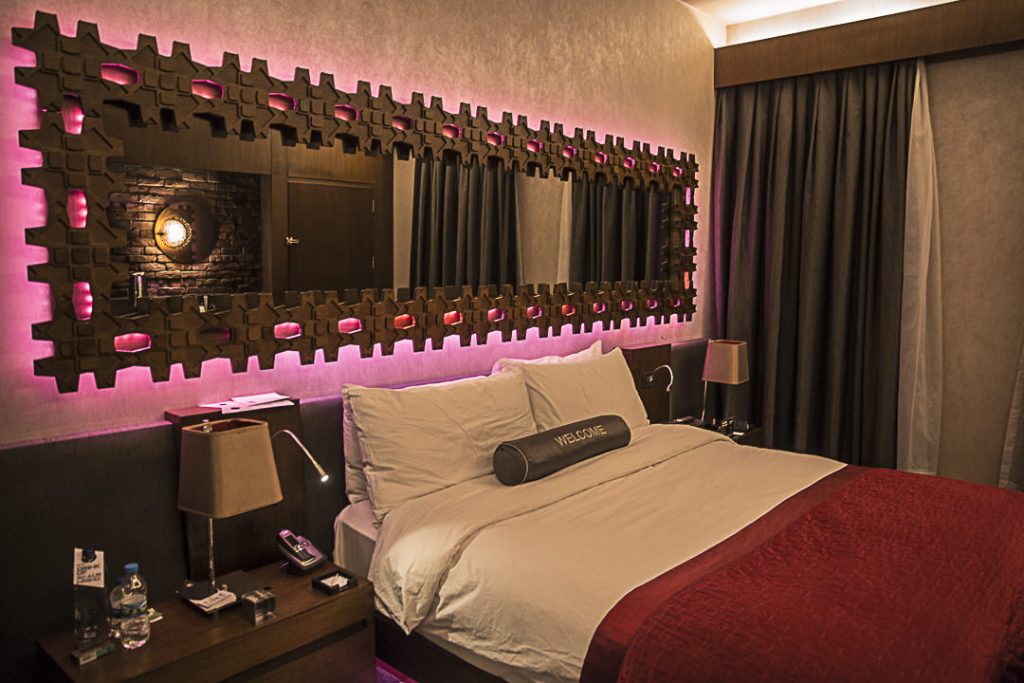 L'intérieur de la chambre de l'hotel W istanbul