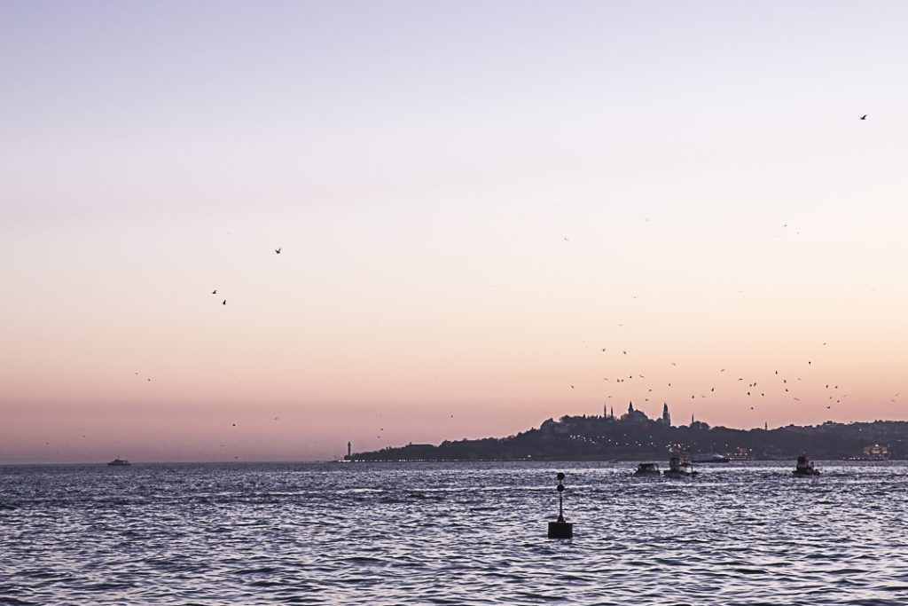 Coucher de soleil sur Sainte Sophie