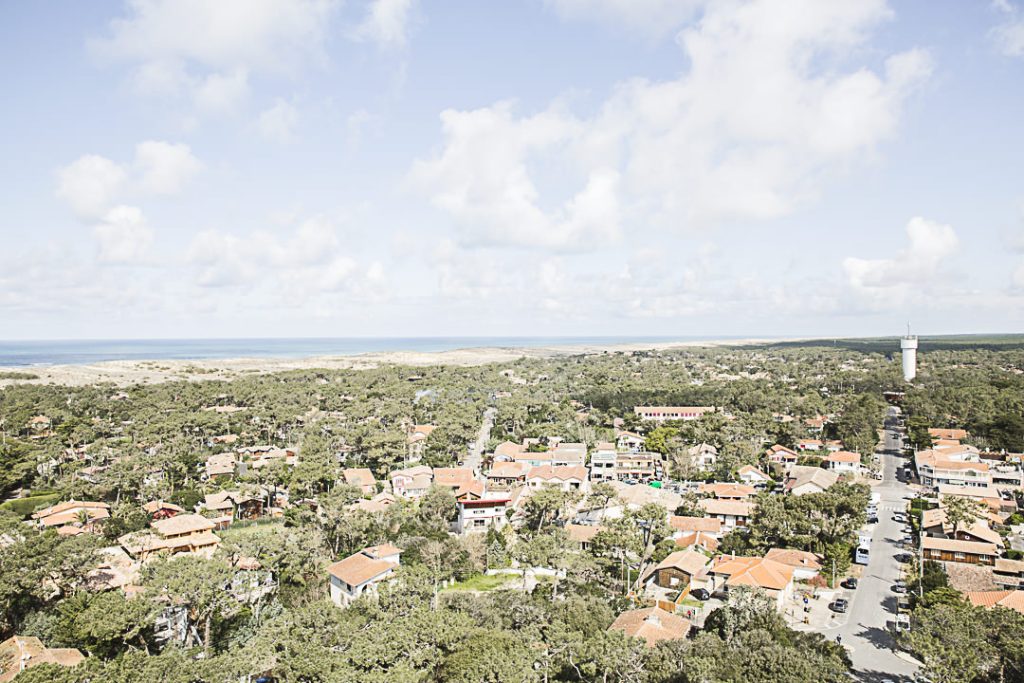 Vue sur Cap Ferret depuis le haut du phare